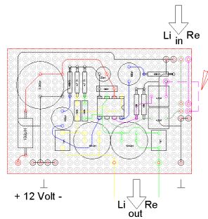 Kopfhörerverstärker Platinen Layout